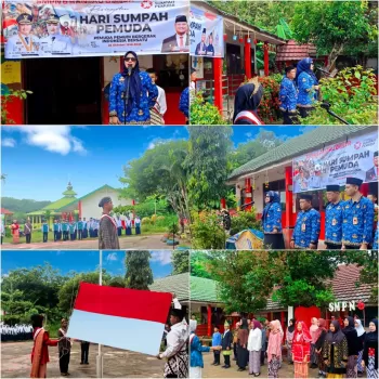 SMP Negeri 6 Rantau Bayur Peringati Hari Sumpah Pemuda ke-97