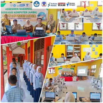 Kepala Sekolah Turut Pantau, ANBK 2025 di SMP Negeri 6 Ranta